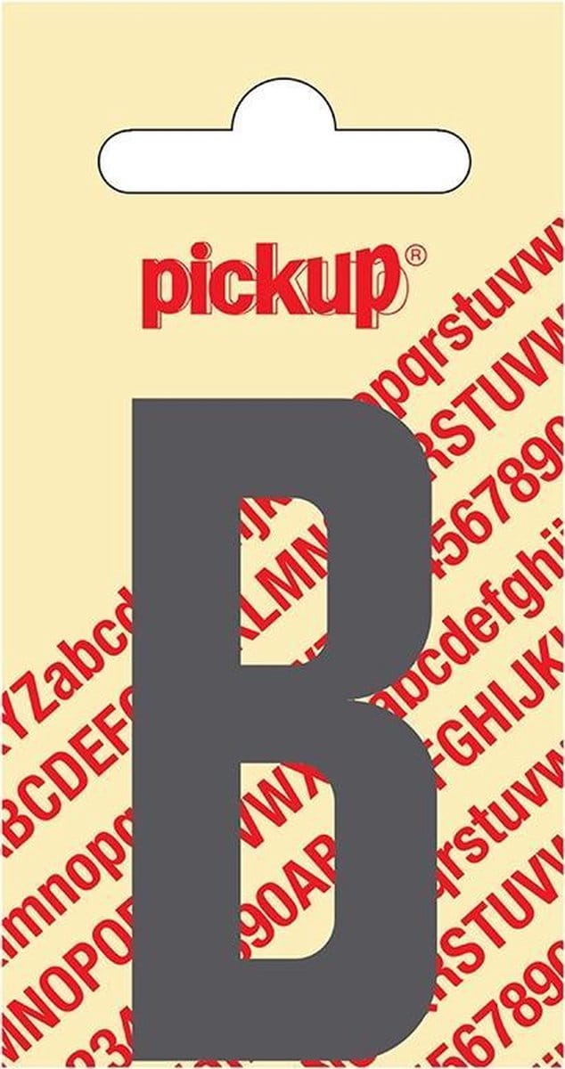 Pickup plakletter Nobel 60 mm grijs B