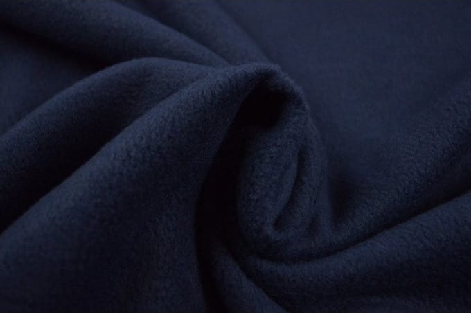 10 meter fleece stof - Navy - 100% polyester