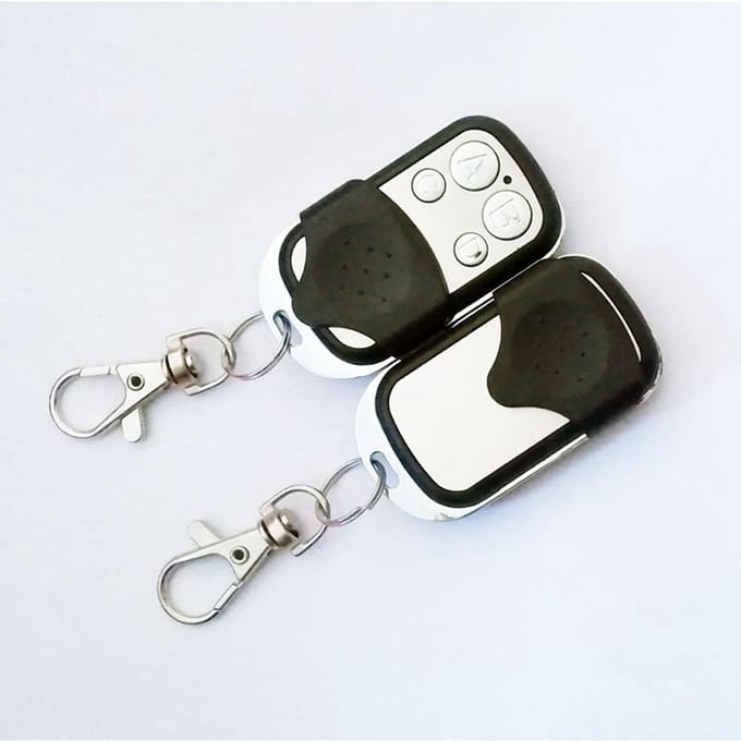 Télécommande Universelle de Clé de Voiture Sans Fil Métal Portable Sensible Utilisation Facile Ouvre-porte de Garage Clé ABCD black