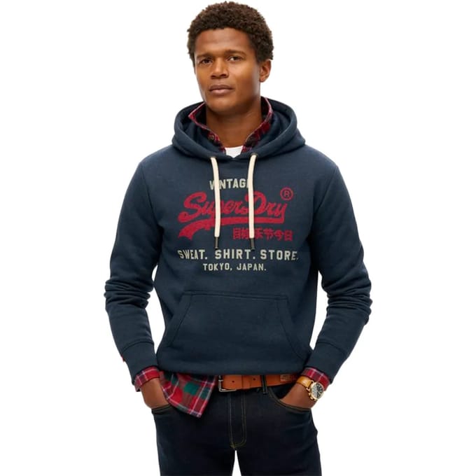 Capuchon sweaters Superdry Vintage Logo Heritage Relaxed Pullover Hoodie
