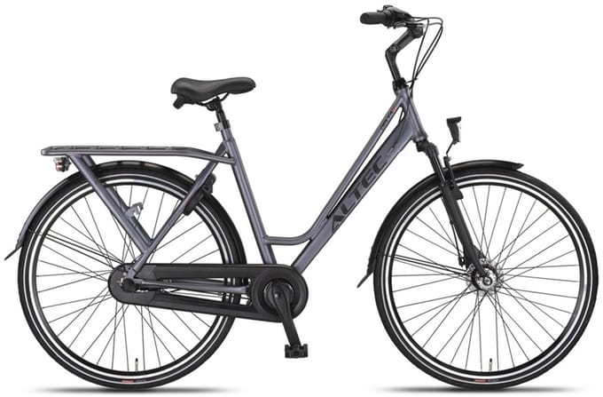 Altec Damesfiets Delta Plus 28 Inch 56 cm Dames 3V Rollerbrake Matgrijs