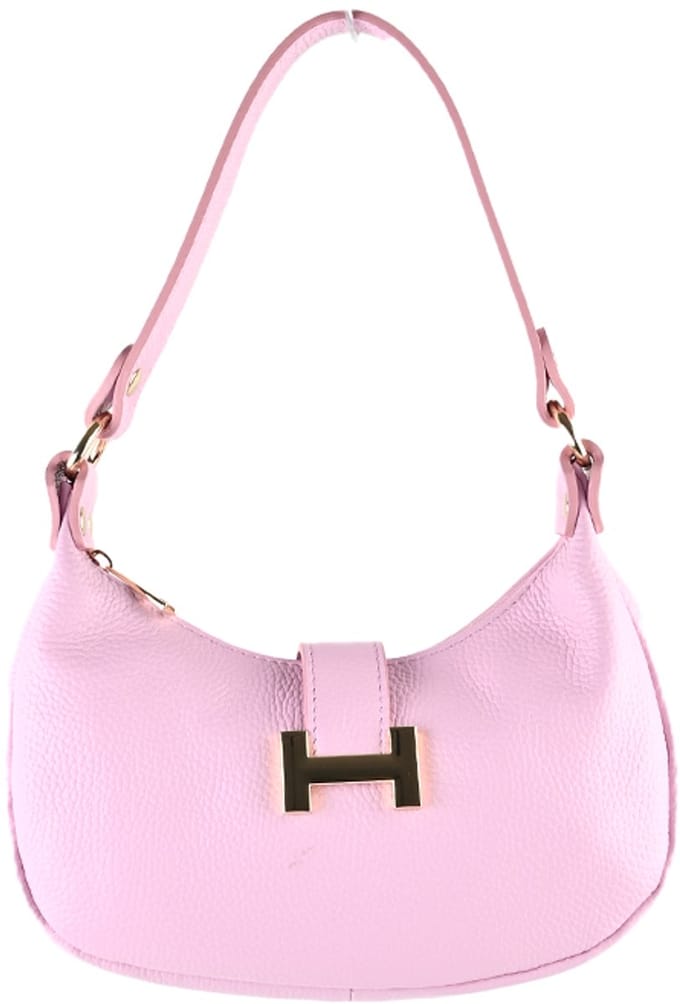 Giuliano Lederen handtas Gaia - Made in Italy - Roze