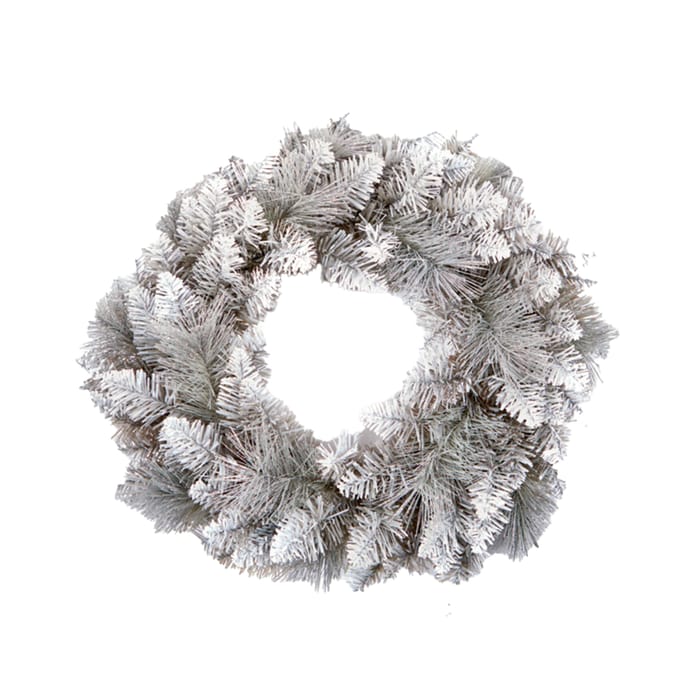 Premier Kerstkrans met punt (Zilver)