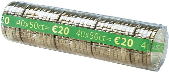 RESKAL munthulzen transparant voor 2 cent munten, 50 stuks