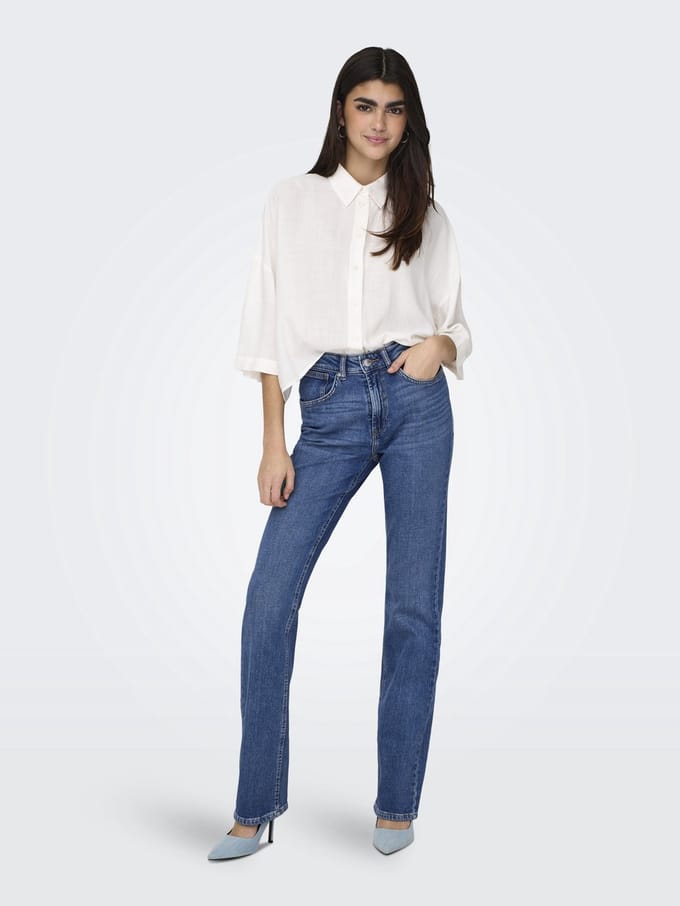 ONLY - ONLEVERLY MW FLARED DNM CRO187 - Dames - Jeans