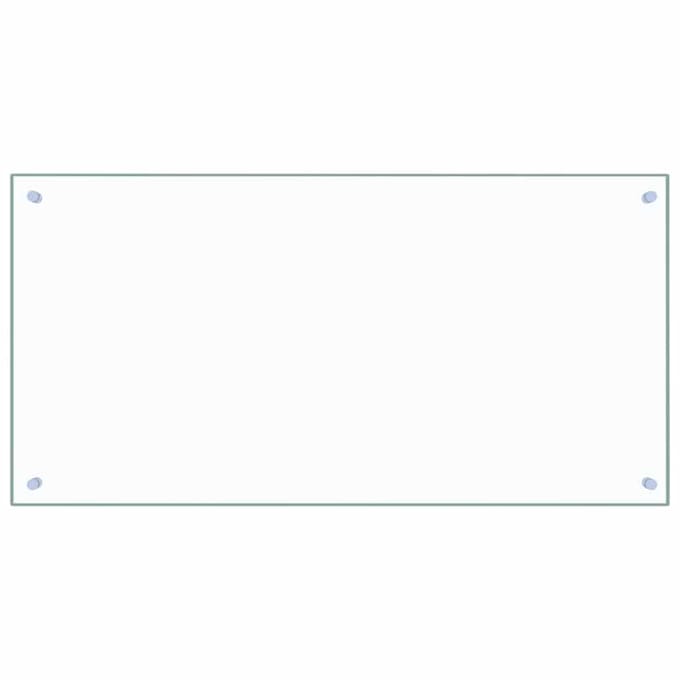 vidaXL - Spatscherm - keuken - 100x50 - cm - gehard - glas - transparant