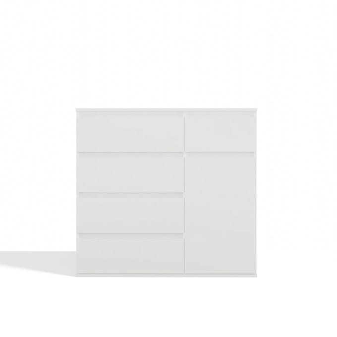 MODERN 1D5S - Dressoir - 1 deur - 5 lades - Greeploos design