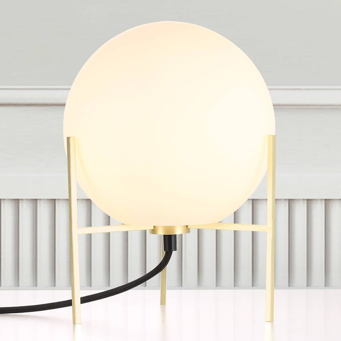 Nordlux Tafellamp Alton Opaal Messing ⌀20cm E14