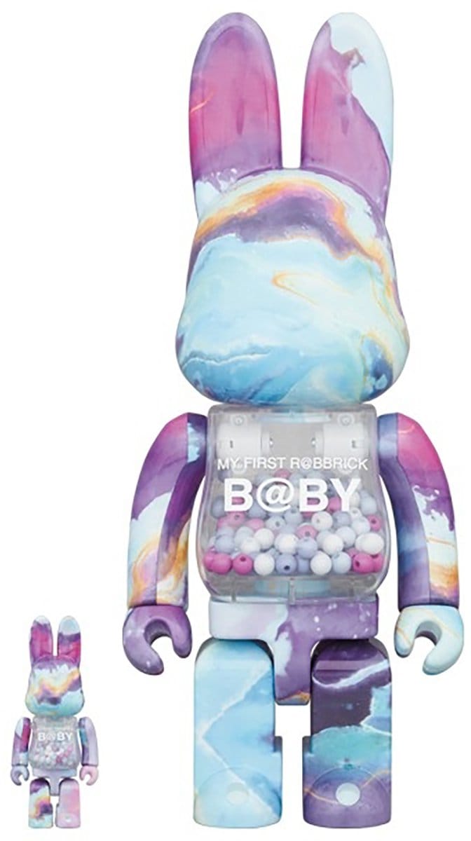 400% & 100% Rabbrick set - My First Rabbrick Baby (Purple Marble)