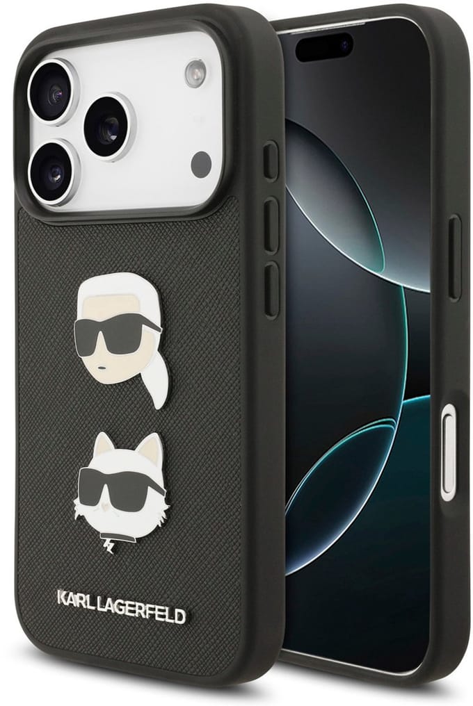 Karl Lagerfeld Back cover voor Apple iPhone 17 Pro in de kleur Zwart