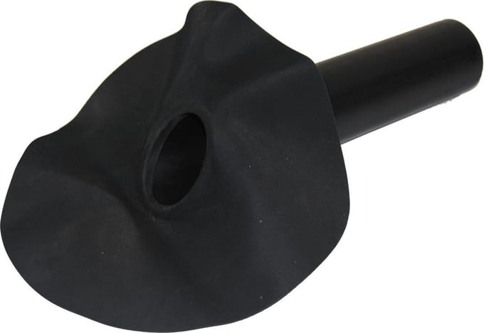 EPDM hemelwaterafvoer 90mm - 45 graden uitloop