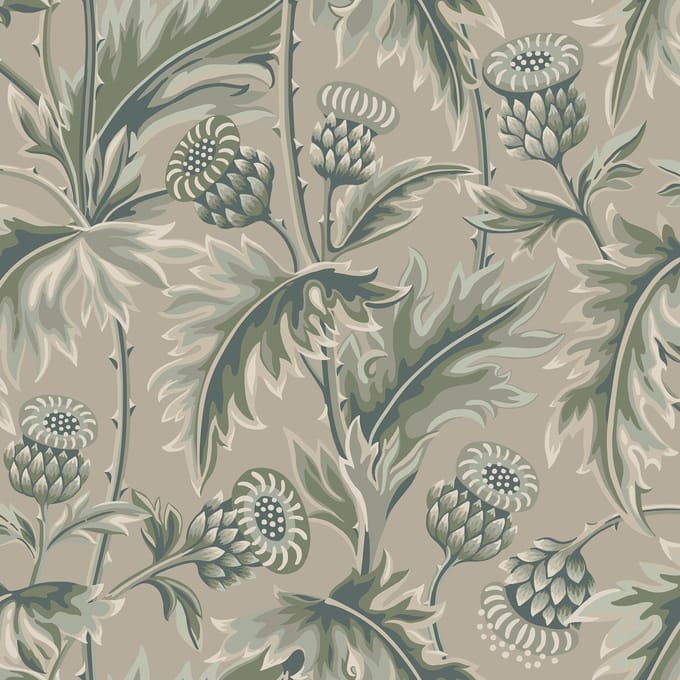 Boråstapeter Vliesbehang 2274 - Treasured - Botanisch Groen - 53cm x 10.05m