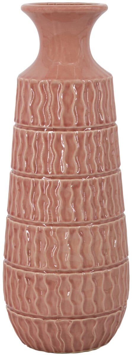 Aardewerk vaas Aztec roze