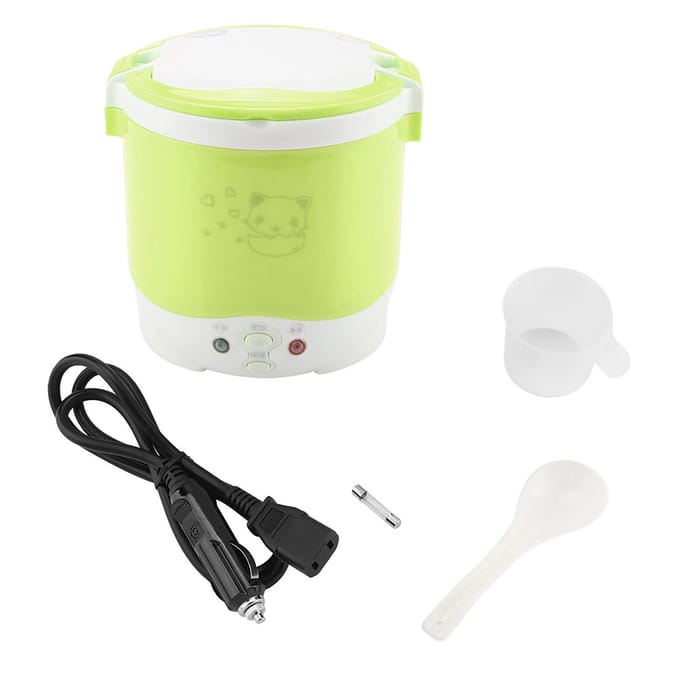 24V 140W 1L Cuiseur à riz électrique multifonctionnel portable pour camions (vert) vert