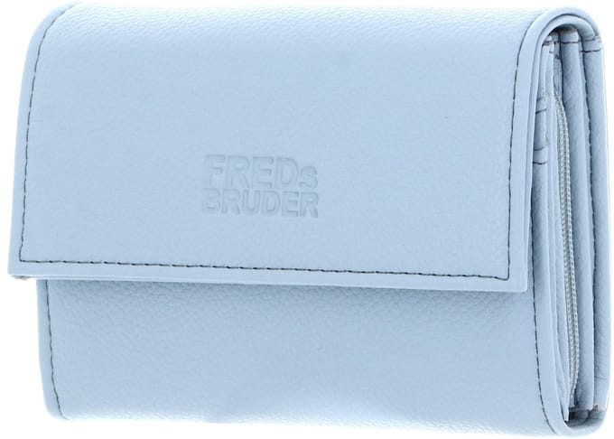 FREDsBRUDER Leren Portemonnee Bestie Wallet With Lock Sky Blue Lichtblauw