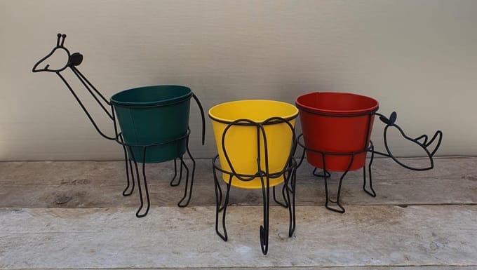 3 stuks Pot animal 3 assorted
