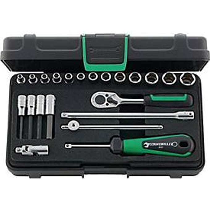 Dopsleutelset 40/44/17/5 KN, 22-delig, 1/4 inch, SW 3,5-13 mm, Z.22, 6KT