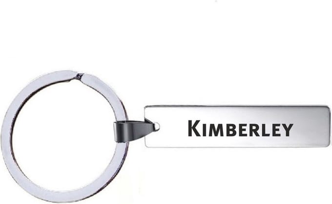 Sleutelhanger Met Naam - Kimberley - RVS