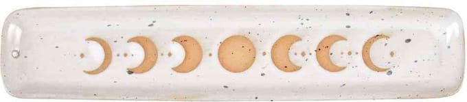 Something Different - Moon Phase Ceramic Ash Catcher Wierookhouder - Creme