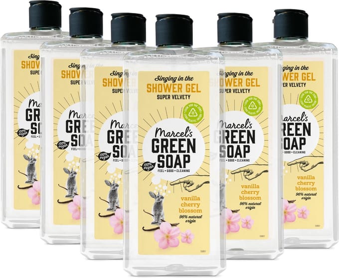Marcel's Green Soap Douchegel - Vanille & Kersenbloesem - 6 x 300ml