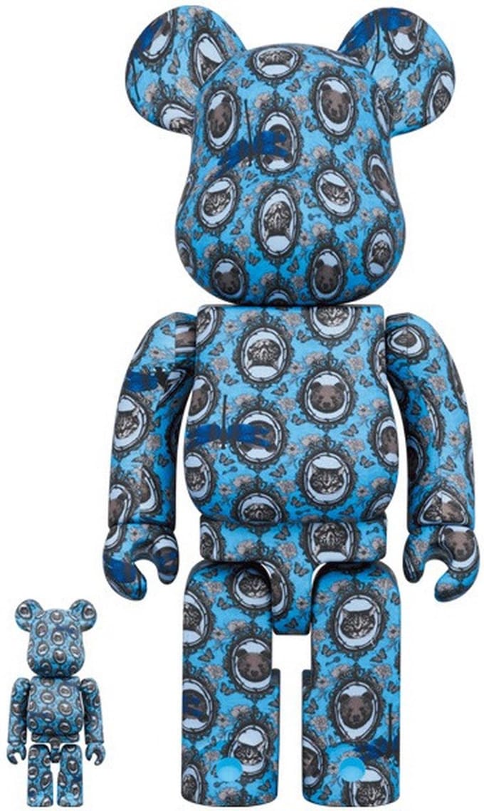 400% & 100% Bearbrick Set - Robe Japonica Mirror
