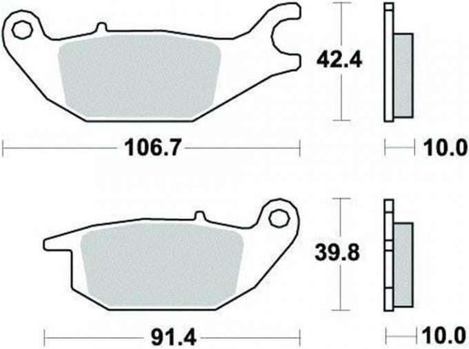 Plaquette de frein Perftec pour Moto Honda 150 Cbr R 2000 à 2020 AR Neuf