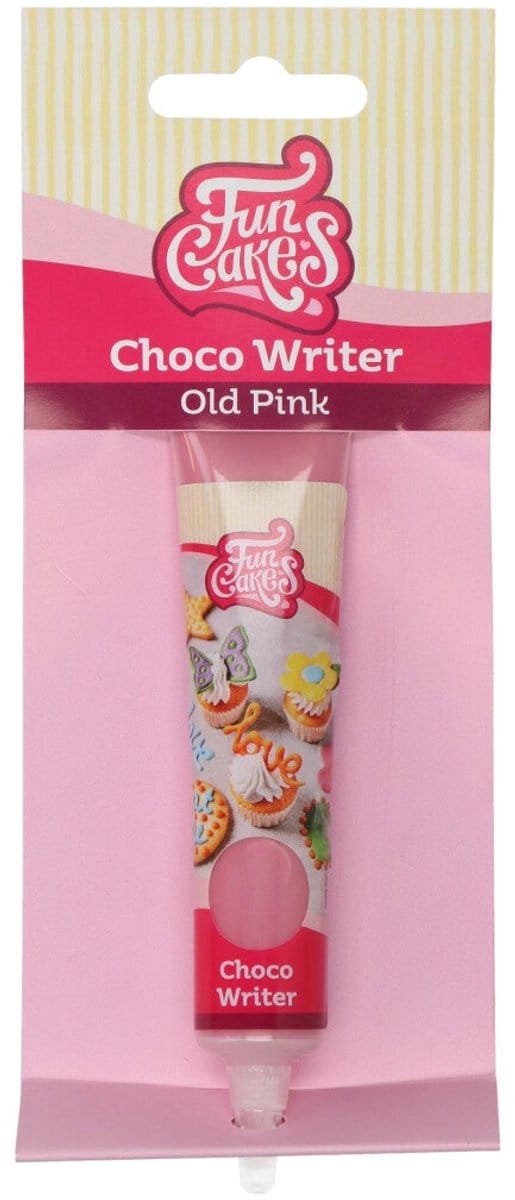 FunCakes Choco Writer - Oud Roze - 25g - Food Pen voor Taartdecoratie