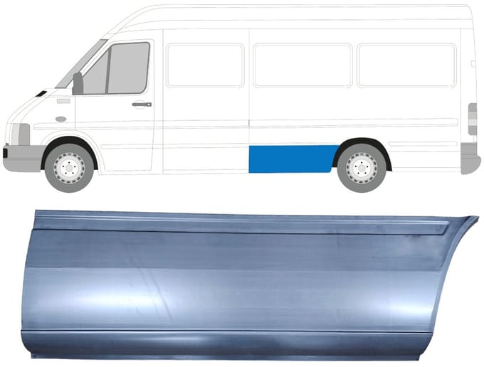 Reparatiepaneel achterspatbord voor Volkswagen LT 1996-2005 / Links