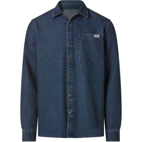 ESMARA MEN Denim heren overhemd (Blauw, M)