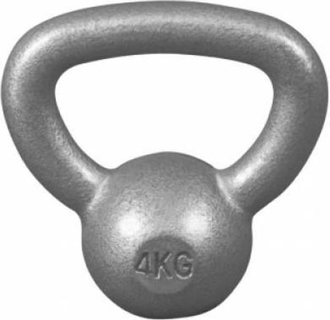 Gorilla Sports Kettlebell - Gewicht - Kettle Bell - Gietijzer - 4 kg