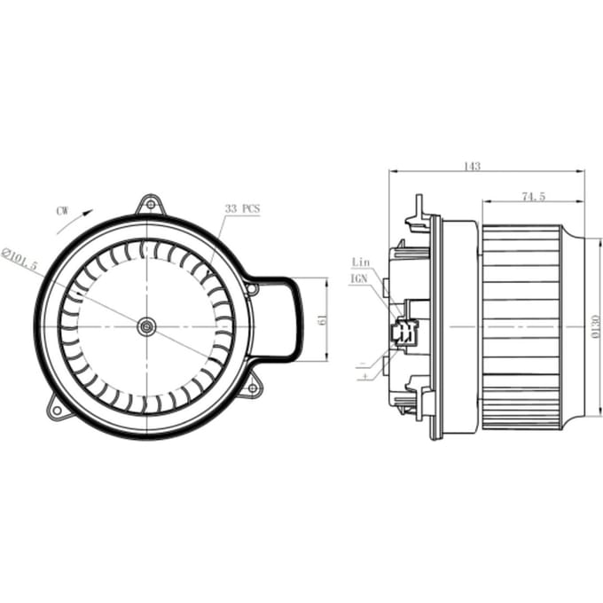 Interieurventilatie NRF 34287