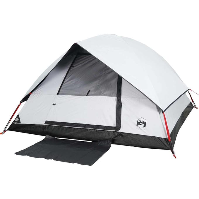 vidaXL - Koepeltent - 4-persoons - waterdicht - verduisterend - stof - wit