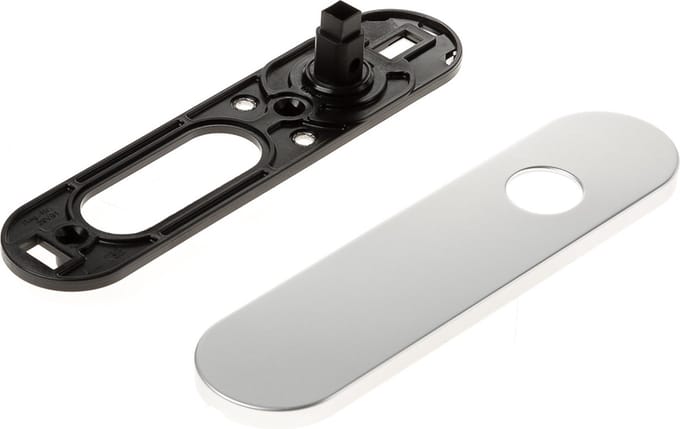 Kortschild afgerond ASL alum. F1 blind