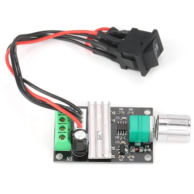 DC 6V 12V 24V 3A PWM Motor Snelheidsregeling Omkeerbare Controller Regulator met Schakelaar