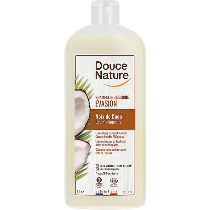 Douce Nature Douchegel & shampoo evasion kokos bio 1 Liter