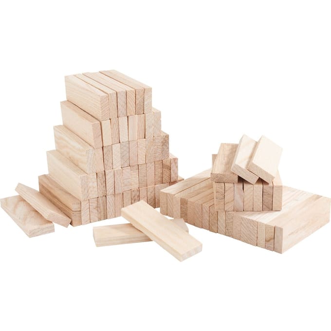 VBS Knutselblokken "Mini", 78 stuks - Essenhout