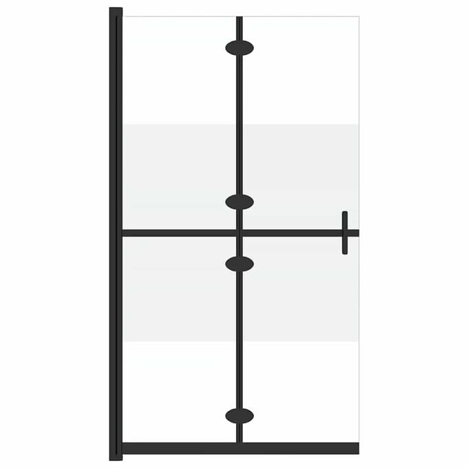 vidaXL - Inloopdouchewand - inklapbaar - 100x190 - cm - ESG-glas - halfmat