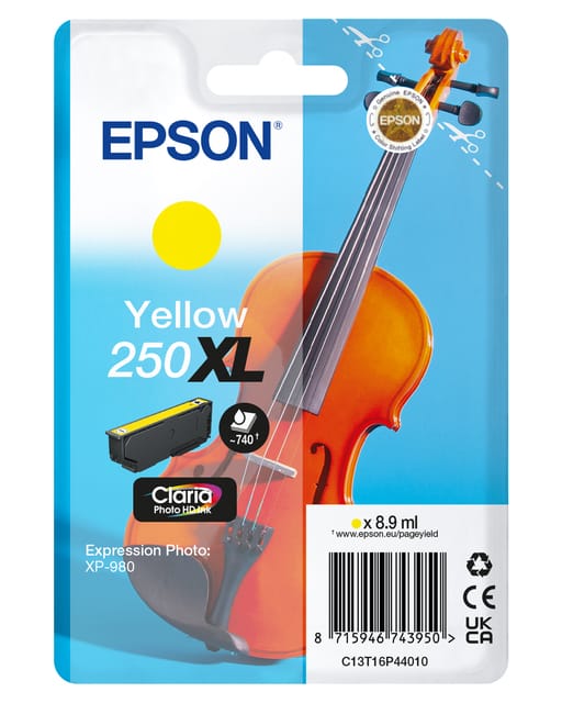 Epson 250XL (C13T16P44010) Inktcartridge Geel Hoge capaciteit