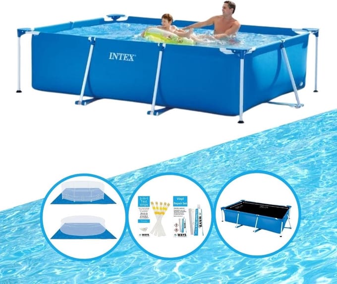 Intex Zwembad Rectangular Frame 260x160x65 cm - Inclusief accessoires