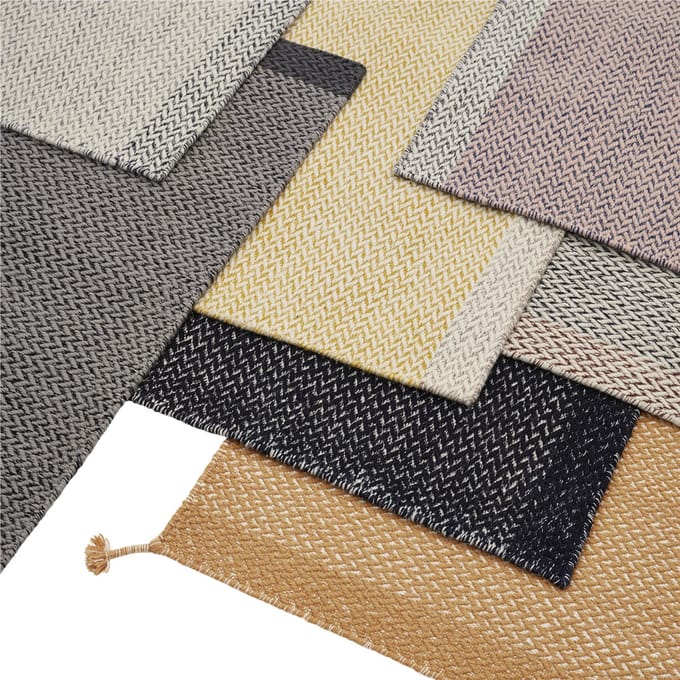 Muuto Ply vloerkleed - roze - 80 x 200 cm