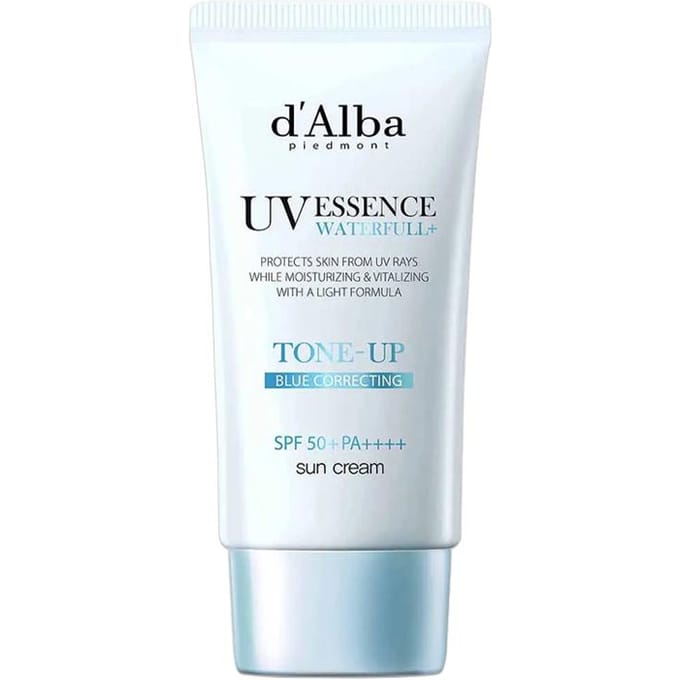 [d'Alba] Waterfull UV Essence Tone Up Sun Cream Blauw Corrigerend SPF 50+ PA++++ 50ml