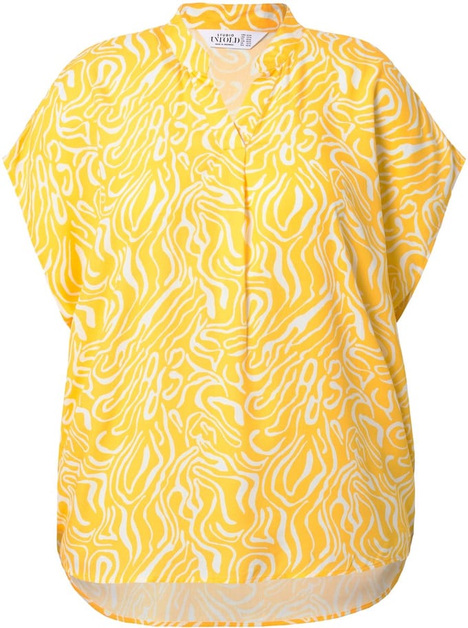 Studio Untold - Dames - Overhemdblouse oversized wave print - Mango - Maat 50+