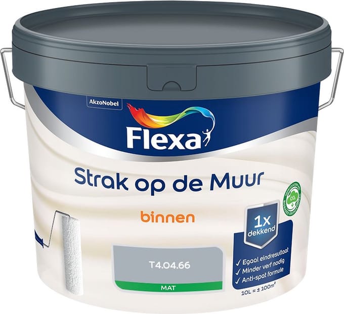Flexa - Strak Op De Muur Binnen Mat - T4.04.66 - Mengverf - 10 L