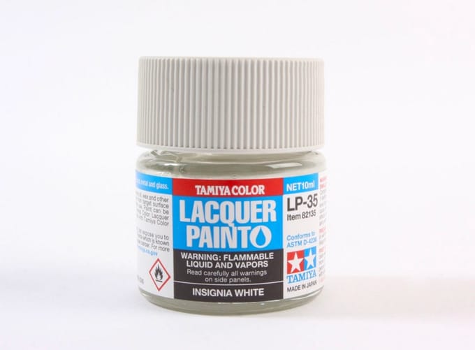 Tamiya Hobbyverf Enamel verf - LP-35 Insignia White - Matt - Lacquer Paint - Verf potje - 10 ml