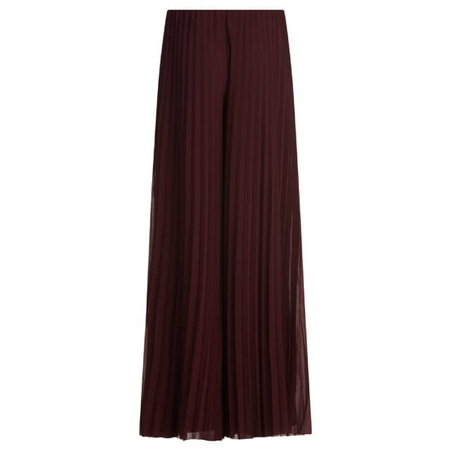 Broek van chiffon met plissévouwen