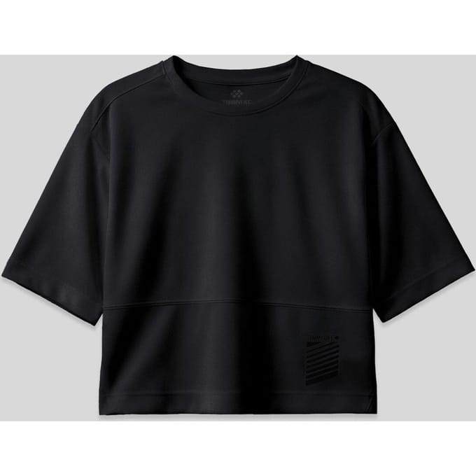 Overmaatse Polyester Crew Neck T-Shirt Met Pocket
