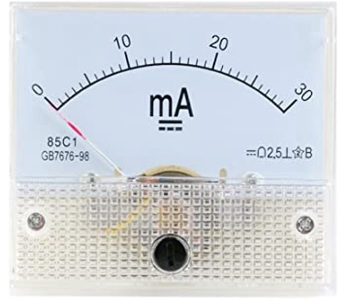 Analoge Ampèremeter 0-30mA voor Paneel - Ideaal voor Stroommeting