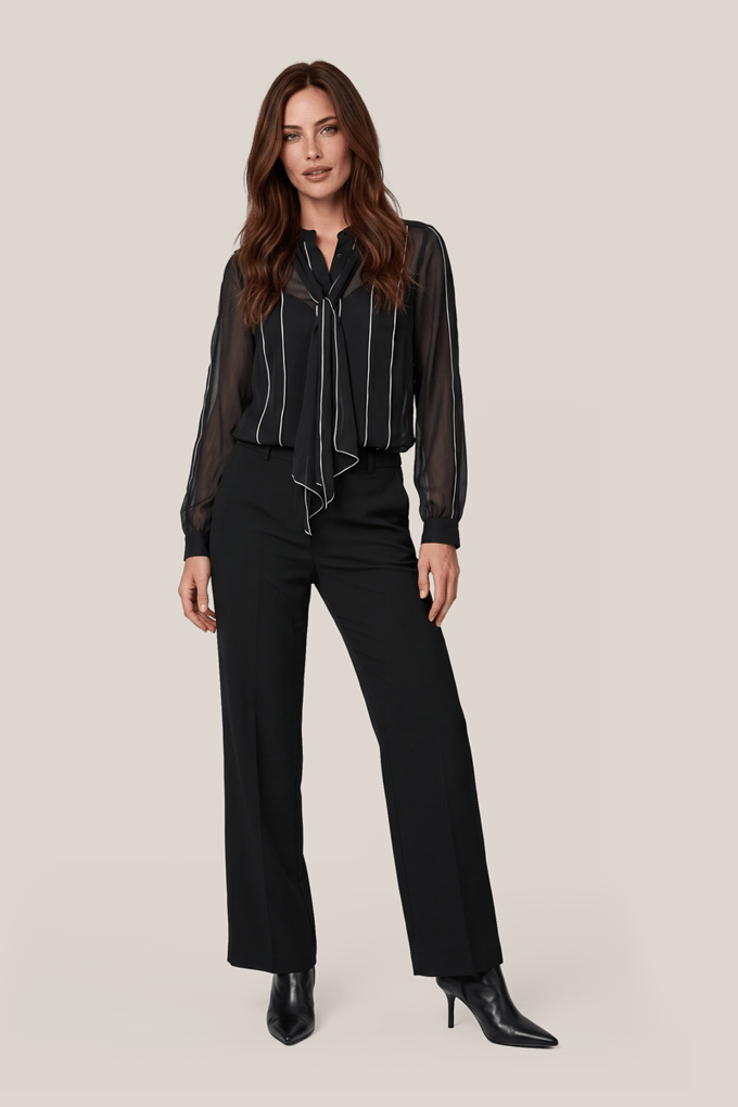 Ava Blouse Zwart