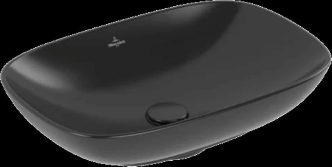 Villeroy & Boch Loop&Friends - Opzetwastafel, 56x38 cm, met overloop, CeramicPlus, alpine wit 4A4900R1
