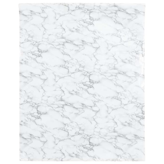 vidaXL - Meubelfolie - zelfklevend - 90x500 - cm - PVC - marmerwit
